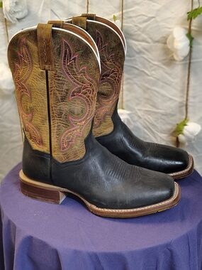 Dan Post Tan Leather Western Boot Interior